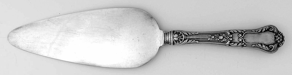Baronial-Old (Sterling, 1898, No Monograms) Pie Server with Silverplate Blade by Gorham Silver-1