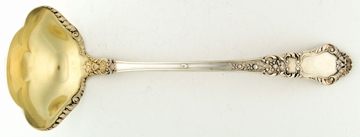 Baronial-Old (Sterling, 1898, No Monograms) Large Solid Soup Ladle by Gorham Silver-1