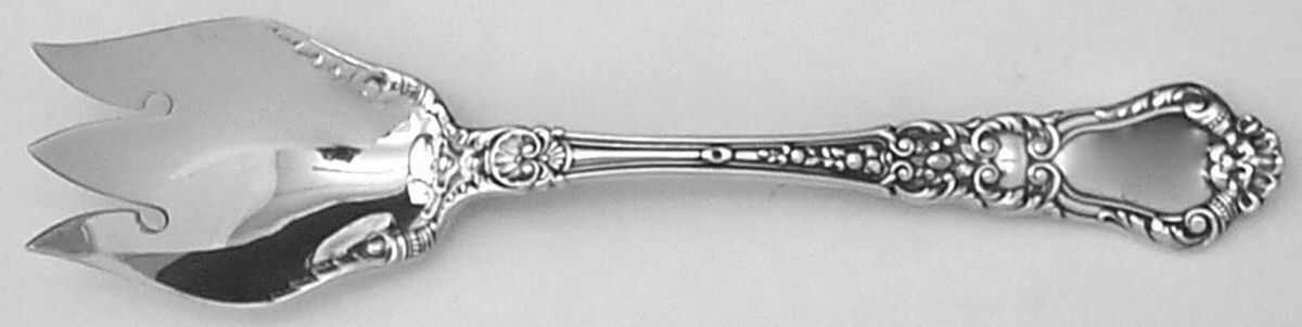 Baronial-Old (Sterling, 1898, No Monograms) Small Ice Cream Fork by Gorham Silver-1