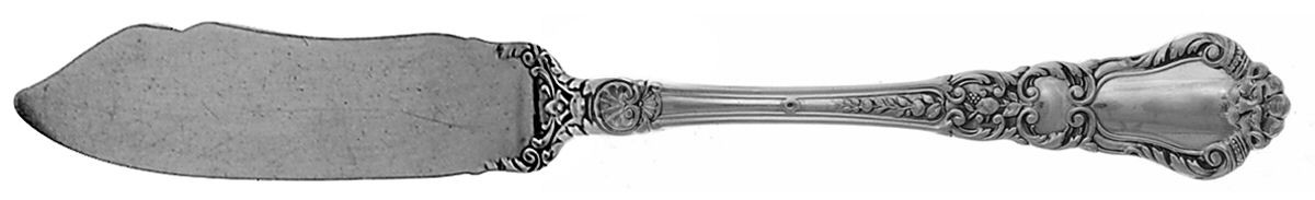 Baronial-Old (Sterling, 1898, No Monograms) Flat Handle Master Butter Knife by Gorham Silver-1