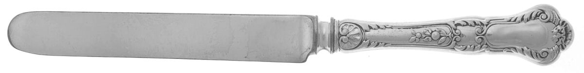 Baronial-Old (Sterling, 1898, No Monograms) Blunt Hollow Knife with Bolster by Gorham Silver-1