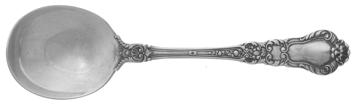 Baronial-Old (Sterling, 1898, No Monograms) Round Bowl Soup Spoon (Gumbo) by Gorham Silver-1