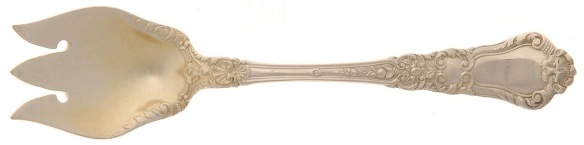 Baronial-Old (Sterling, 1898, No Monograms) Ice Cream Fork by Gorham Silver-1