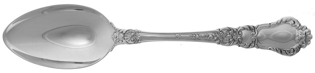 Baronial-Old (Sterling, 1898, No Monograms) Tablespoon (Serving Spoon) by Gorham Silver-1