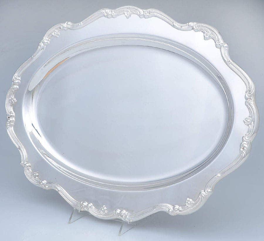 Baronial (Silverplate, Hollowware, Heritage) 18" Oval Serving Platter by Gorham Silver-1