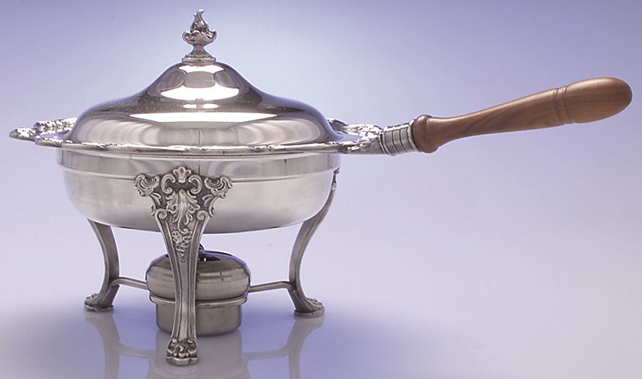 Baronial (Silverplate, Hollowware, Heritage) Silverplate Chafing Dish by Gorham Silver-1