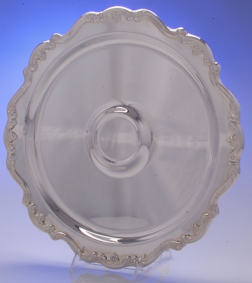 Baronial (Silverplate, Hollowware, Heritage) Plated Chip & Dip No Bowl by Gorham Silver-1