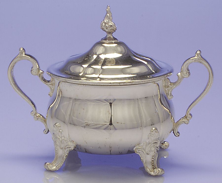 Baronial (Silverplate, Hollowware, Heritage) Sugar Bowl & Lid by Gorham Silver-1