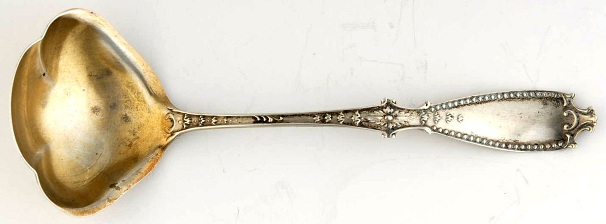 Bedford (Sterling, 1895) Solid Piece Cream Ladle by Gorham Silver-1