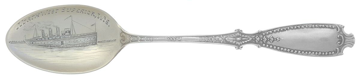 Bedford (Sterling, 1895) Souvenir Spoon (Teaspoon) by Gorham Silver-1