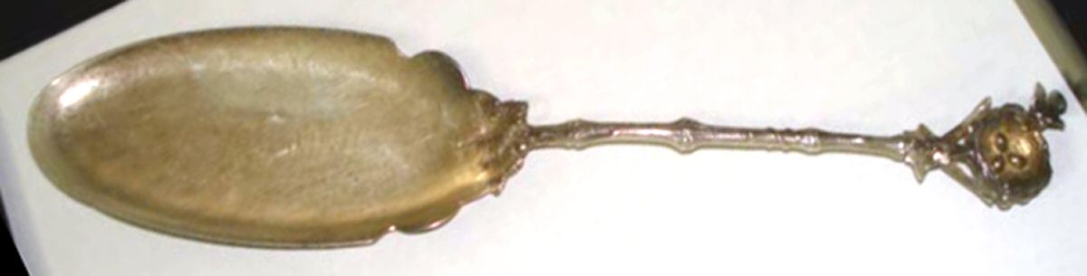 Birds Nest (Sterling, 1865) Solid Pudding Serving Knife by Gorham Silver-1