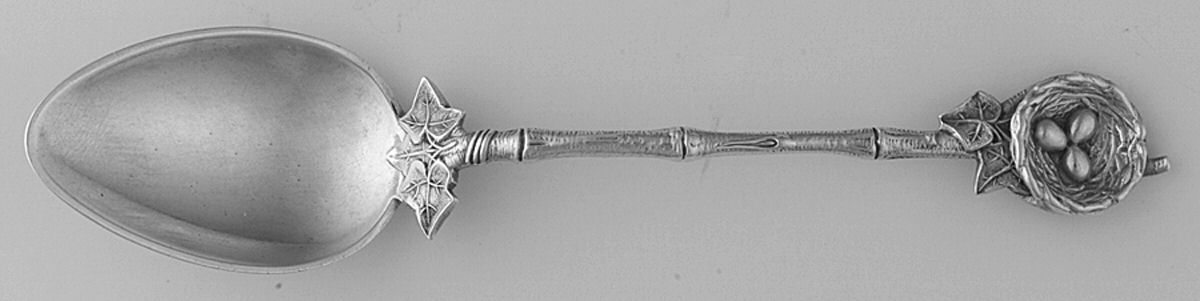 Birds Nest (Sterling, 1865) Five O'Clock Teaspoon by Gorham Silver-1