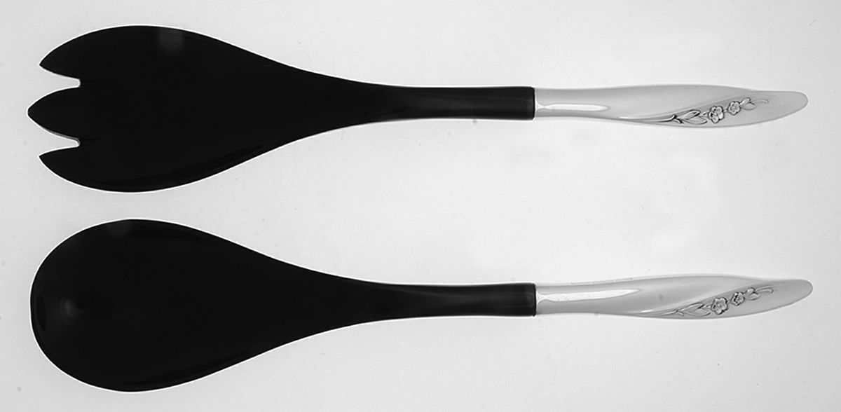 Blithe Spirit (Sterling, 1959) Plastic Bowl 2-Piece Salad Set by Gorham Silver-1