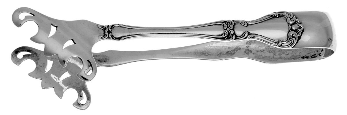 Buckingham (Sterling, 1910) Solid Individual Asparagus Tongs by Gorham Silver-1