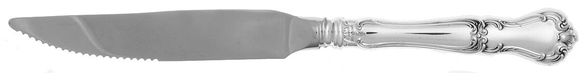 Buckingham (Sterling, 1910) Steak Knife Individual Hollow, Serrate HC by Gorham Silver-1
