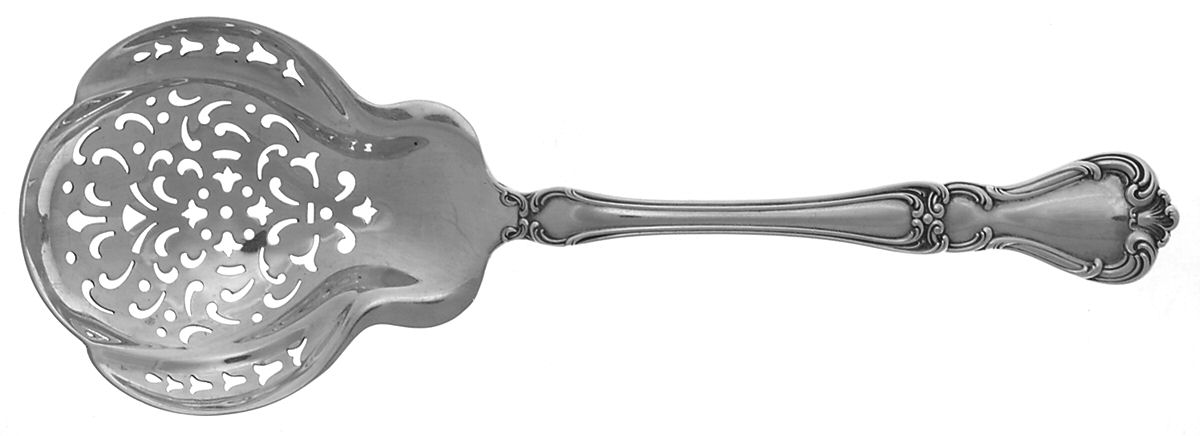 Buckingham (Sterling, 1910) Large Pierced Pea Serving Spoon by Gorham Silver-1