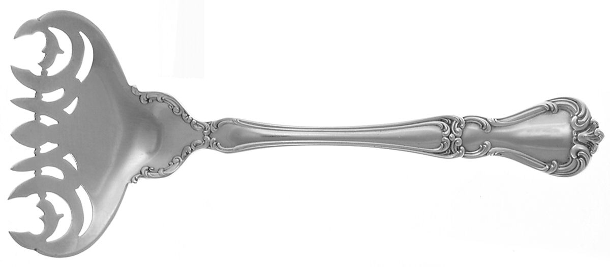 Buckingham (Sterling, 1910) Large Solid Tined Sardine Serving Fork by Gorham Silver-1