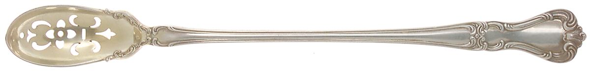 Buckingham (Sterling, 1910) Pierced Bowl Long Handle Olive Spoon by Gorham Silver-1
