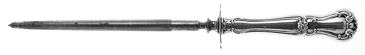 Buckingham (Sterling, 1910) Small Steel Rod Sharpener Knife by Gorham Silver-1