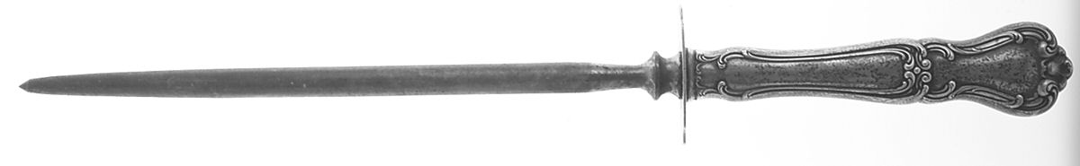 Buckingham (Sterling, 1910) Large Steel Rod Knife Sharpener by Gorham Silver-1