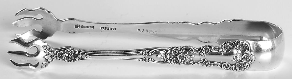 Buttercup (Sterling, Lion-Anchor-G, 1899, No Monos) Large Sugar Tongs by Gorham Silver-1
