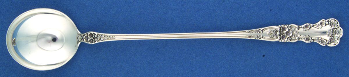 Buttercup (Sterling, Lion-Anchor-G, 1899, No Monos) Long Handle Chocolate Muddler Spoon by Gorham Silver-1