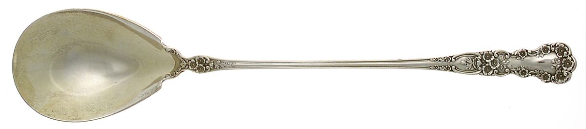 Buttercup (Sterling, Lion-Anchor-G, 1899, No Monos) Large Lettuce Serving Spoon by Gorham Silver-1
