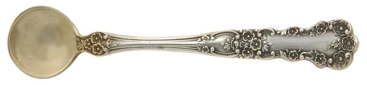 Buttercup (Sterling, Lion-Anchor-G, 1899, No Monos) Individual Salt Spoon by Gorham Silver-1