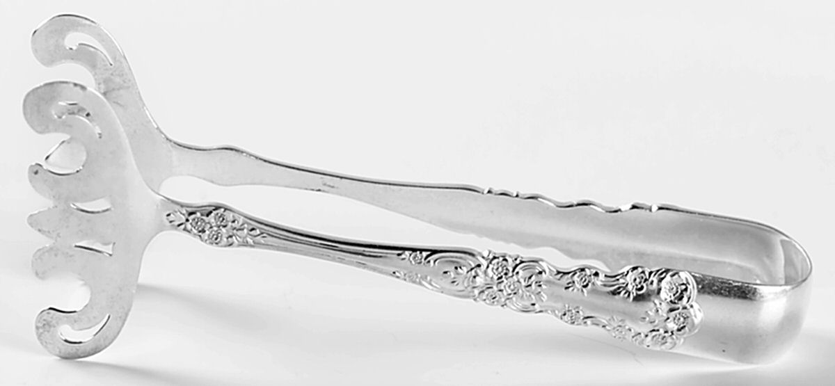Buttercup (Sterling, Lion-Anchor-G, 1899, No Monos) Solid Individual Asparagus Tongs by Gorham Silver-1