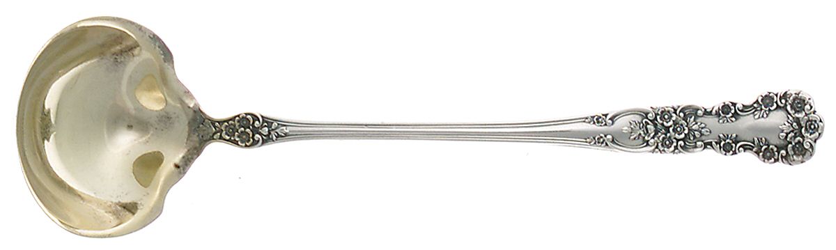 Buttercup (Sterling, Lion-Anchor-G, 1899, No Monos) Mayonnaise Ladle by Gorham Silver-1