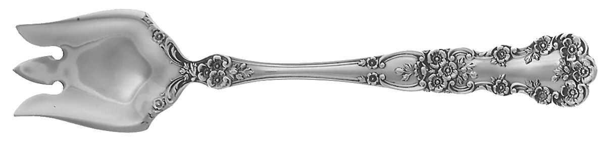 Buttercup (Sterling, Lion-Anchor-G, 1899, No Monos) Ice Cream Fork by Gorham Silver-1