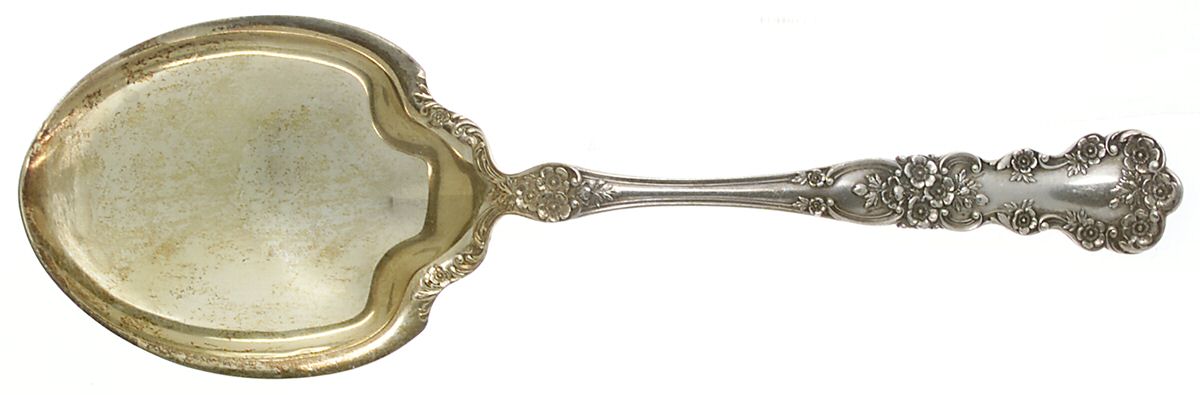 Buttercup (Sterling, Lion-Anchor-G, 1899, No Monos) Large Solid Berry/Casserole Spoon by Gorham Silver-1