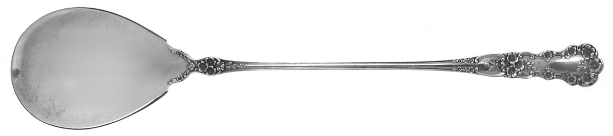 Buttercup (Sterling, Lion-Anchor-G, 1899, No Monos) Large Lettuce Serving Spoon by Gorham Silver-1