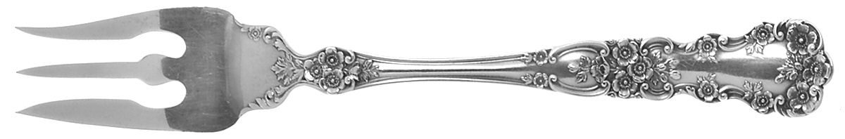 Buttercup (Sterling, Lion-Anchor-G, 1899, No Monos) Old Style Pickle Fork by Gorham Silver-1