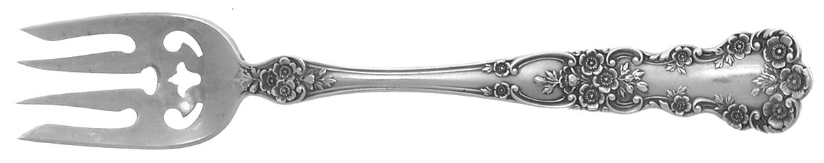 Buttercup (Sterling, Lion-Anchor-G, 1899, No Monos) Large Ramekin Fork by Gorham Silver-1