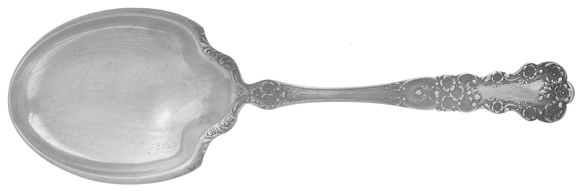 Buttercup (Sterling, Lion-Anchor-G, 1899, No Monos) Large Solid Berry/Casserole Spoon by Gorham Silver-1