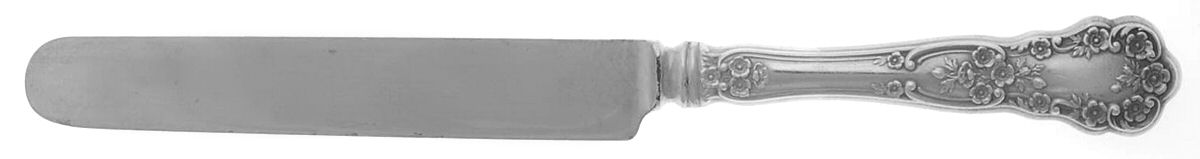 Buttercup (Sterling, Lion-Anchor-G, 1899, No Monos) Blunt Hollow Handle Knife W/Bolster by Gorham Silver-1