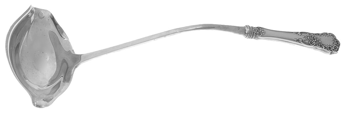 Buttercup (Sterling, Lion-Anchor-G, 1899, No Monos) Hollow Handle Punch Ladle with Solid Bowl by Gorham Silver-1