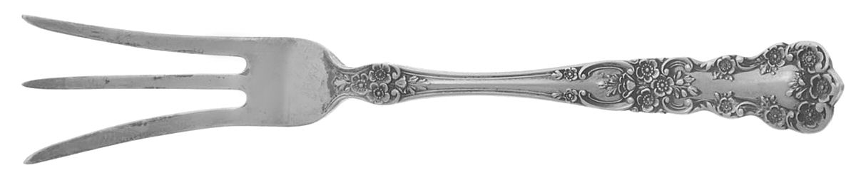 Buttercup (Sterling, Lion-Anchor-G, 1899, No Monos) Lemon Fork by Gorham Silver-1