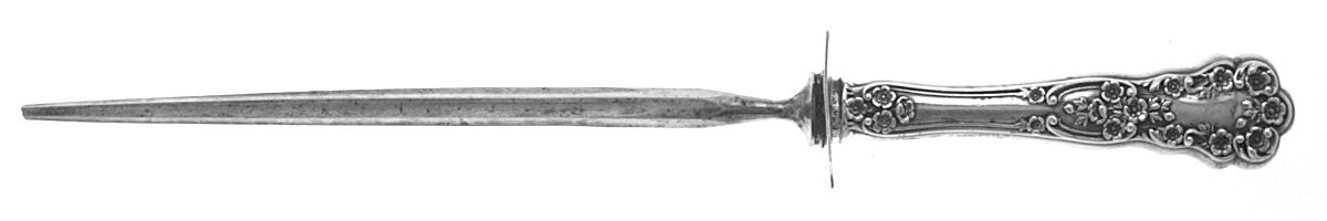 Buttercup (Sterling, Lion-Anchr-G, 1899, Mono) Small Steel Rod Sharpener Knife by Gorham Silver-1