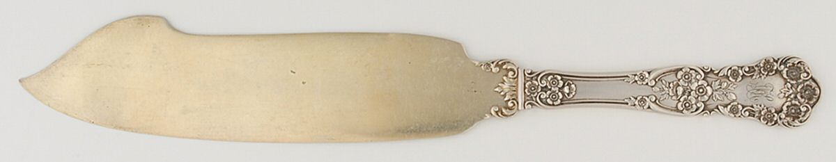 Buttercup (Sterling, Lion-Anchor-G, 1899, No Monos) Solid Ice Cream Slicer by Gorham Silver-1