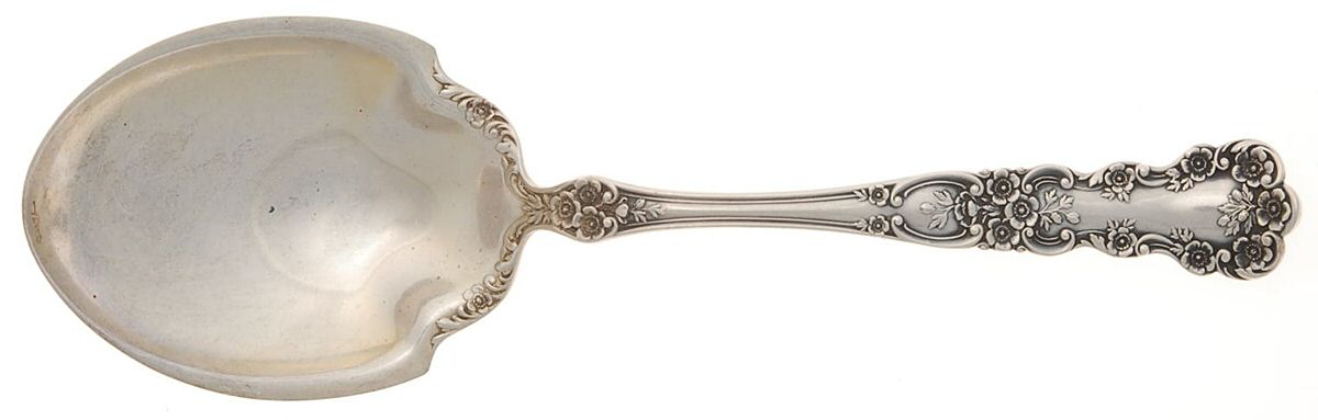Buttercup (Sterling, Lion-Anchor-G, 1899, No Monos) Large Jelly Spoon by Gorham Silver-1