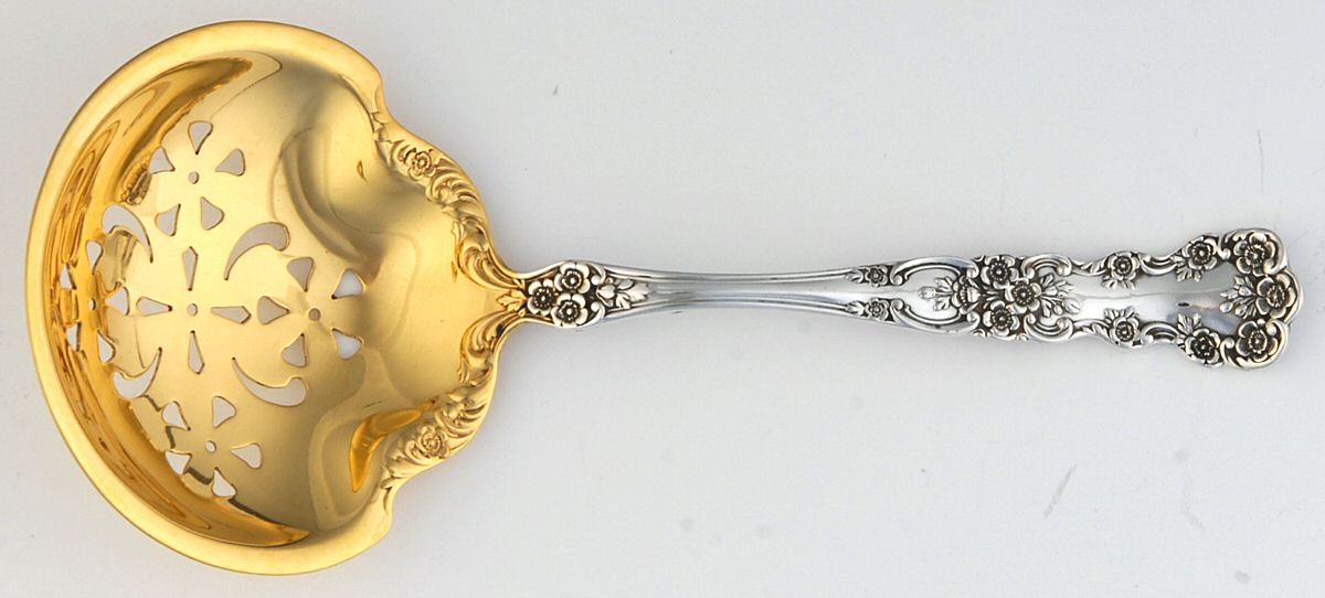 Buttercup (Sterling, Lion-Anchor-G, 1899, No Monos) Solid Bon Bon Spoon by Gorham Silver-1