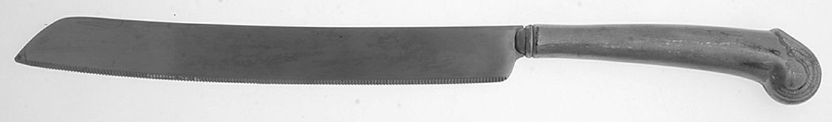 Cape Ann (Pewter) Bread Knife with Stainless Blade by Gorham Silver-1