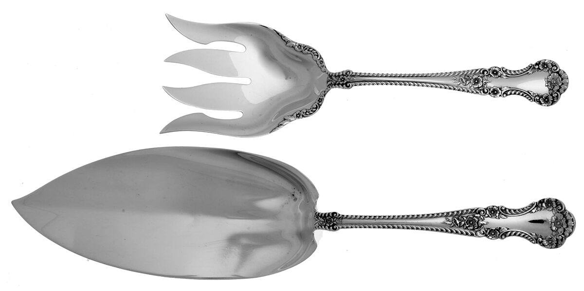 Cambridge (Sterling, 1899) Solid 2-Piece Small Fish Serving Set by Gorham Silver-1