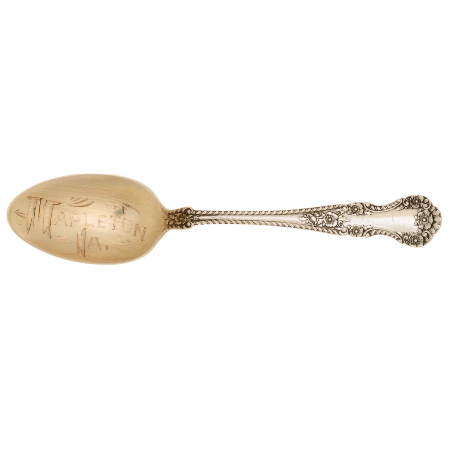 Cambridge (Sterling, 1899) Souvenir Spoon (Five O'Clock Spoon) by Gorham Silver-1