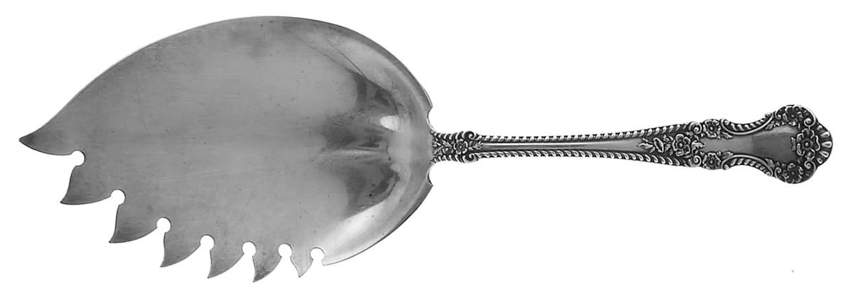 Cambridge (Sterling, 1899) Solid Fried Oyster Server by Gorham Silver-1