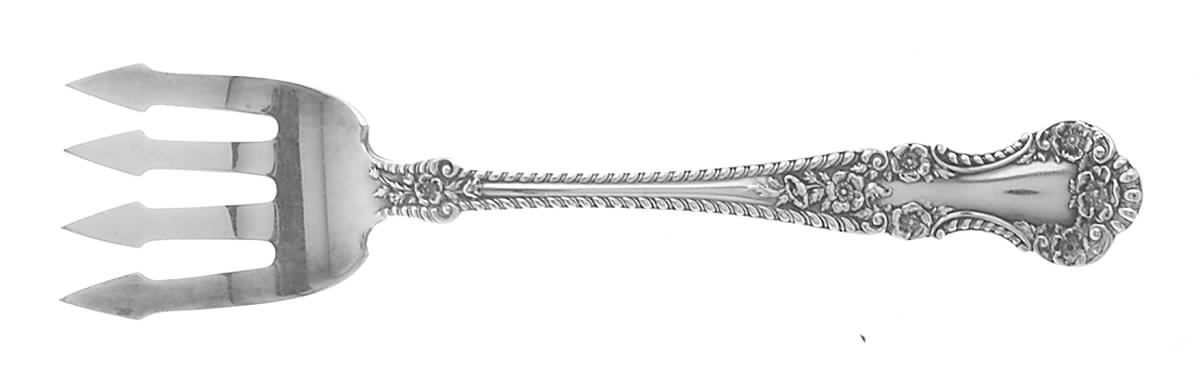 Cambridge (Sterling, 1899) Large Solid Tined Sardine Serving Fork by Gorham Silver-1