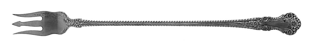 Cambridge (Sterling, 1899) Long Handle Pickle/Olive Fork by Gorham Silver-1