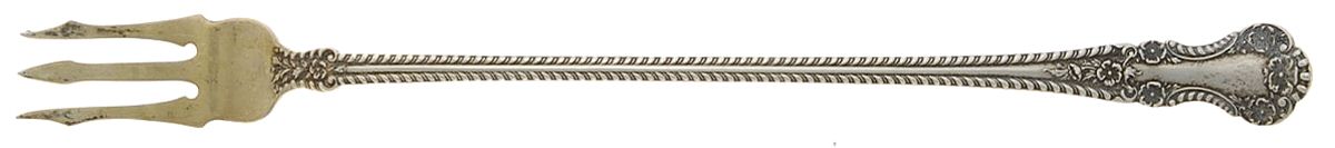 Cambridge (Sterling, 1899) Long Handle Pickle/Olive Fork by Gorham Silver-1